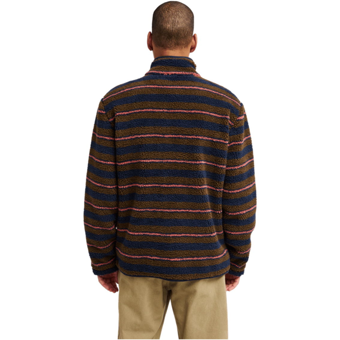 2026 RVCA Mens Westwood Snap Fleece EVYJK00110 - Navy